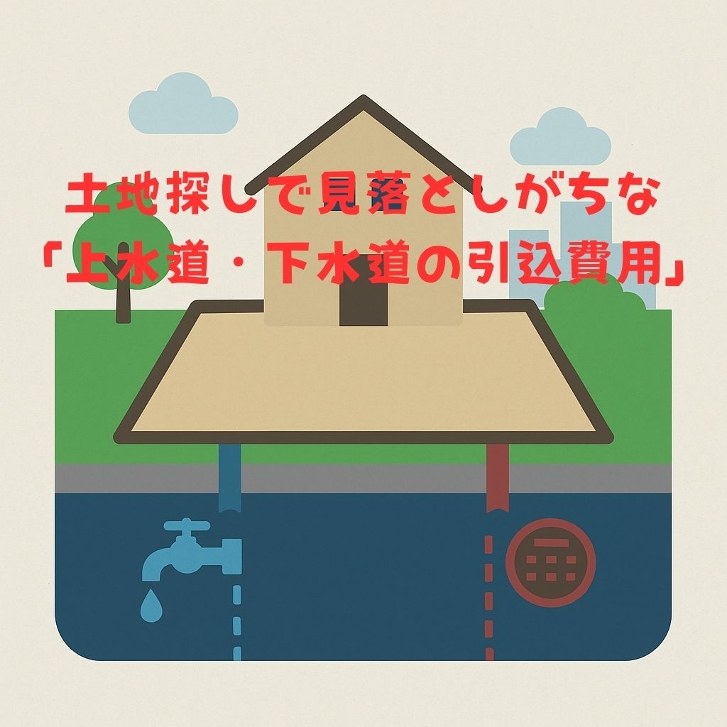 土地探しで見落としがちな「上水道・下水道の引込費用」